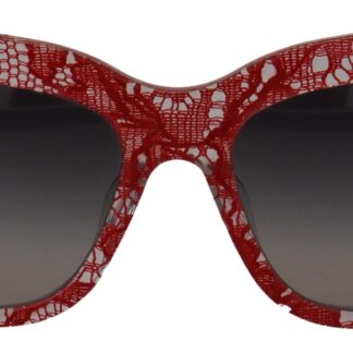 Dolce & Gabbana - Chic White Lace Trimmed Sunglasses