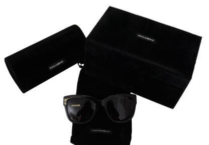 Dolce & Gabbana - Elegant Gold-Embellished Black Sunglasses