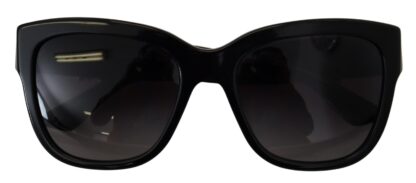 Dolce & Gabbana - Elegant Gold-Embellished Black Sunglasses