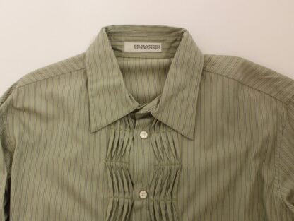 Ermanno Scervino - Elegantly Striped Green Casual Shirt