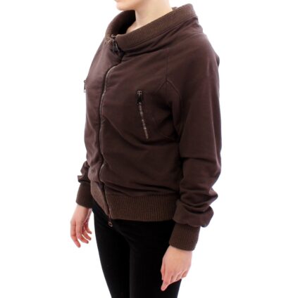 Ermanno Scervino - Chic Brown Full Zip Sweater Jacket