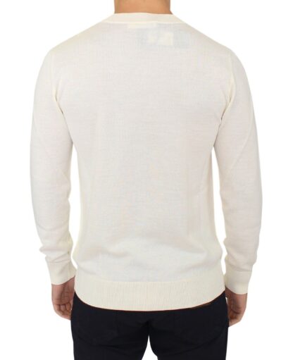 Ermanno Scervino - Off-White V-Neck Wool Blend Pullover