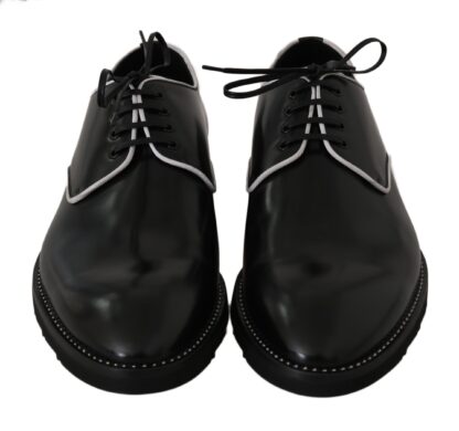 Dolce & Gabbana - Black Leather Derby Dress Formal Men's Shoes