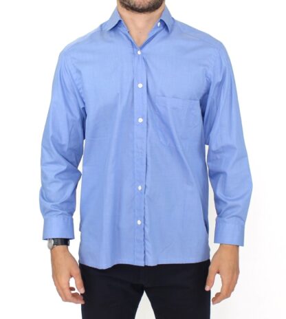 Ermanno Scervino - Dapper Blue Cotton Dress Shirt for Men