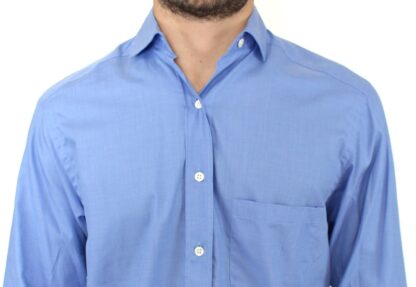 Ermanno Scervino - Dapper Blue Cotton Dress Shirt for Men