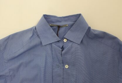 Ermanno Scervino - Dapper Blue Cotton Dress Shirt for Men