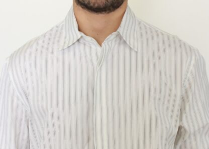 Ermanno Scervino - Elegant Striped Cotton Casual Shirt