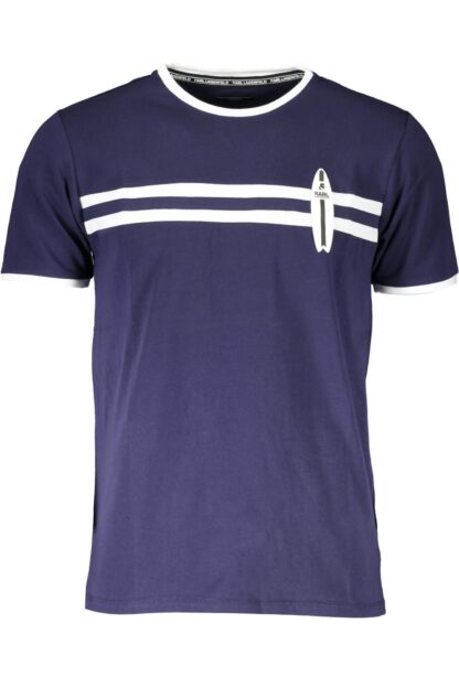 Karl Lagerfeld Beachwear - Blue Cotton Men T-Shirt