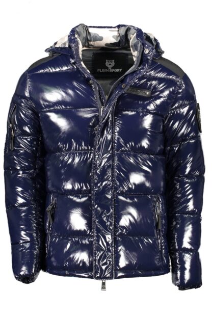 Plein Sport - Blue Polyester Men Jacket