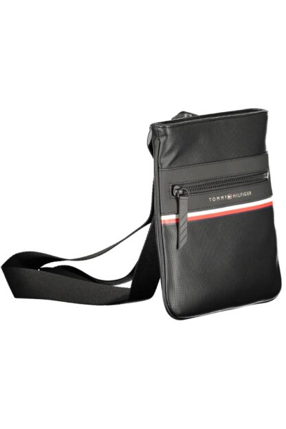 Tommy Hilfiger - Black Polyurethane Men Shoulder Bag