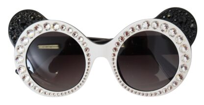 Dolce & Gabbana - Chic Monochrome Embellished Sunglasses