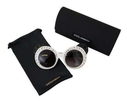 Dolce & Gabbana - Chic Monochrome Embellished Sunglasses