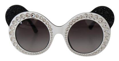 Dolce & Gabbana - Chic Monochrome Embellished Sunglasses