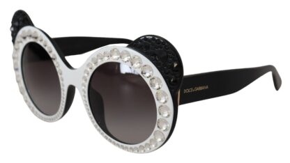 Dolce & Gabbana - Chic Monochrome Embellished Sunglasses