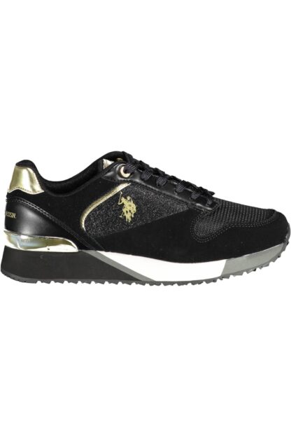 U.S. POLO ASSN. - Black Eco Suede Women Sneaker