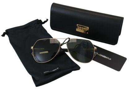 Dolce & Gabbana - Chic Gold-Plated Polarized Unisex Sunglasses