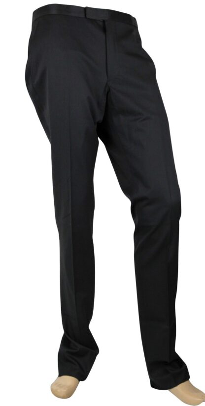 Gucci - Men's Skinny Black Wool Evening Dress Pant