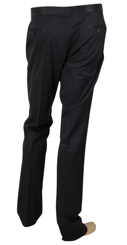 Gucci - Men's Skinny Black Wool Evening Dress Pant