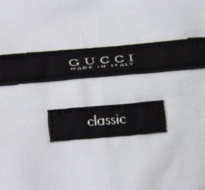 Gucci - Gucci Men's Horsebit Classic Light Blue Cotton Button-Down Dress Shirt