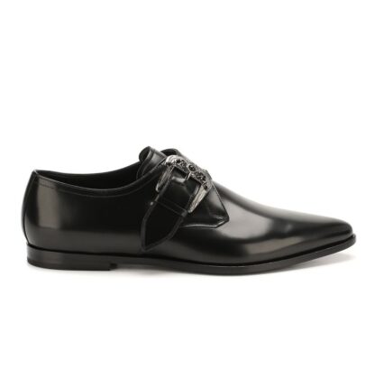 Dolce & Gabbana - Sleek Calfskin Leather Shoes with Buckle