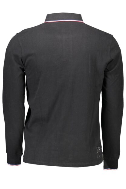 U.S. POLO ASSN. - Black Cotton Men Polo Shirt