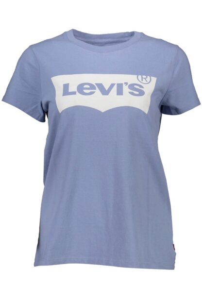 Levi's - Light Blue Cotton Women T-Shirt