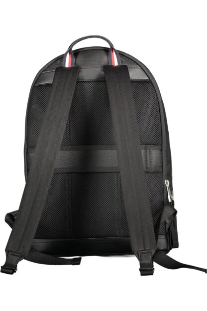 Tommy Hilfiger - Black Polyester Men Backpack