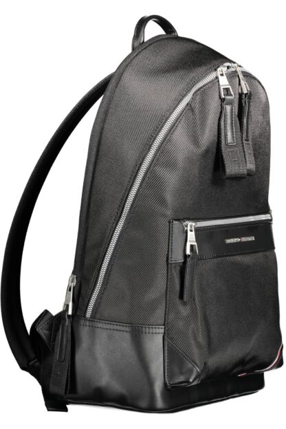 Tommy Hilfiger - Black Polyester Men Backpack