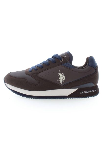 U.S. POLO ASSN. - Brown Polyester Men Sneaker