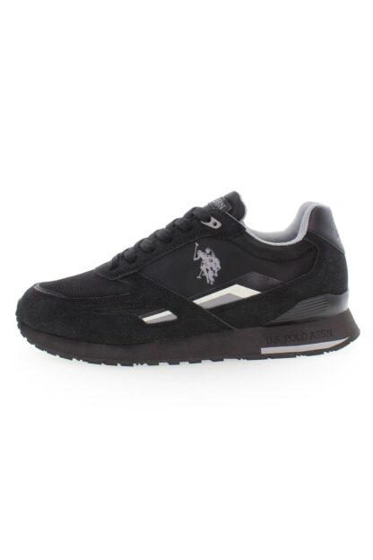 U.S. POLO ASSN. - Black Polyester Men Sneaker