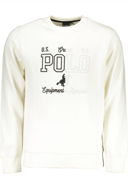 U.S. Grand Polo - White Cotton Men Sweater