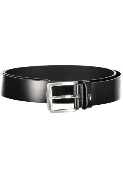 Tommy Hilfiger - Black Leather Men Belt