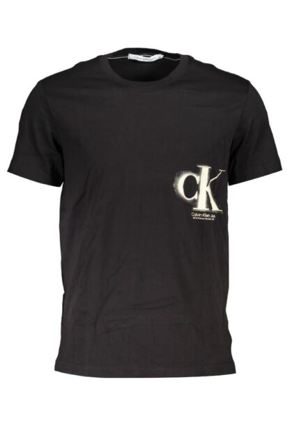 Calvin Klein - Black Cotton Men T-Shirt