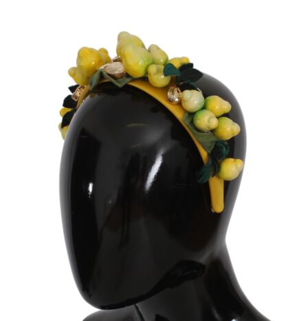 Dolce & Gabbana - Exquisite Silk Crystal Lemon Headband Diadem