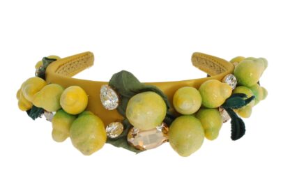 Dolce & Gabbana - Exquisite Silk Crystal Lemon Headband Diadem