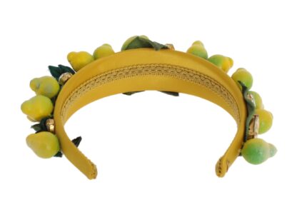 Dolce & Gabbana - Exquisite Silk Crystal Lemon Headband Diadem