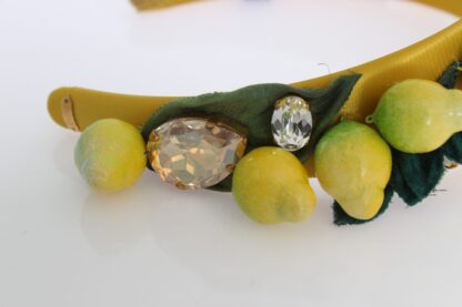 Dolce & Gabbana - Exquisite Silk Crystal Lemon Headband Diadem