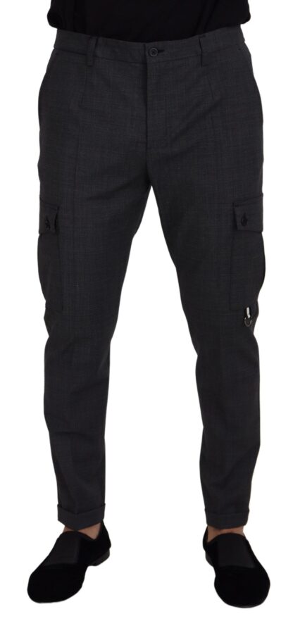 Dolce & Gabbana - Elegant Checkered Slim Fit Cargo Pants