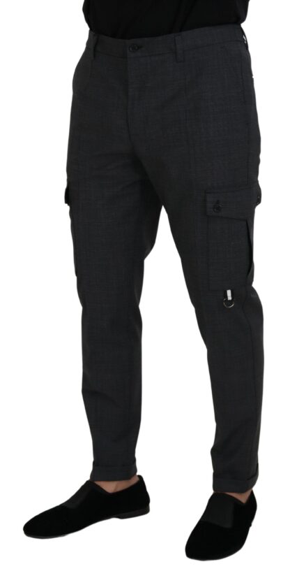 Dolce & Gabbana - Elegant Checkered Slim Fit Cargo Pants