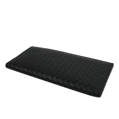 Bottega Veneta - Bottega Veneta Unisex Intercciaco Woven Black Leather Long wallet