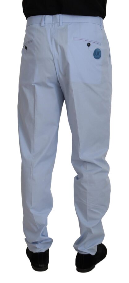 Dolce & Gabbana - Elegant Slim Fit Chinos In Light Blue