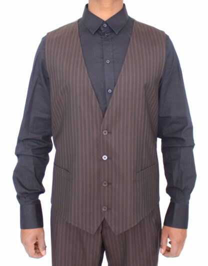 Dolce & Gabbana - Elegant Striped Wool Dress Vest