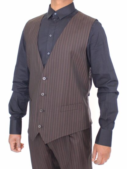 Dolce & Gabbana - Elegant Striped Wool Dress Vest