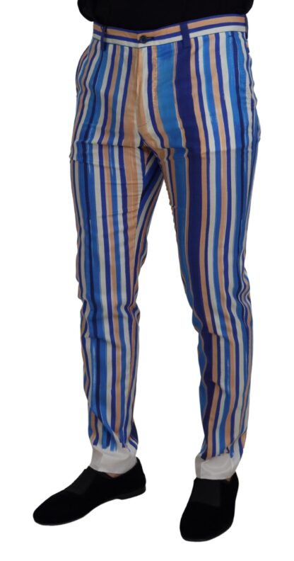 Dolce & Gabbana - Sleek Striped Slim Fit Chinos