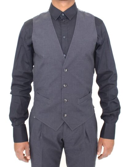 Dolce & Gabbana - Elegant Gray Italian Dress Vest