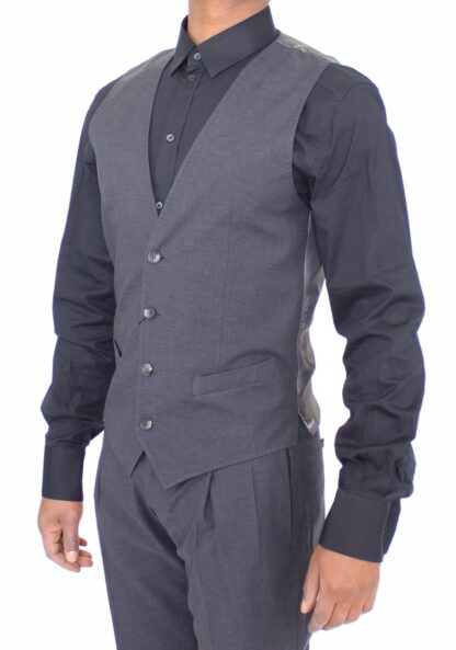 Dolce & Gabbana - Elegant Gray Italian Dress Vest