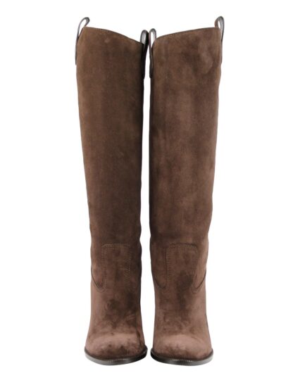 Gucci - Brown Leather Suede Tall Knee Boots