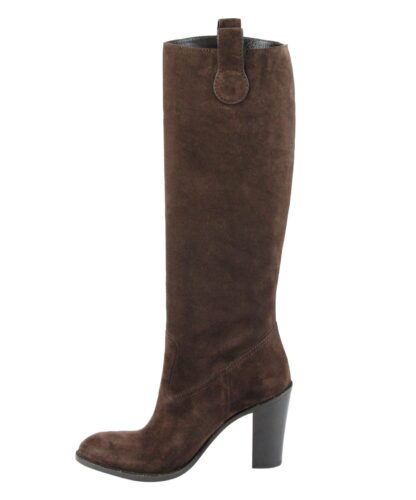 Gucci - Brown Leather Suede Tall Knee Boots