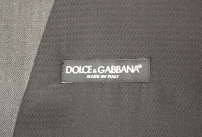 Dolce & Gabbana - Elegant Gray Wool Silk Blend Formal Vest