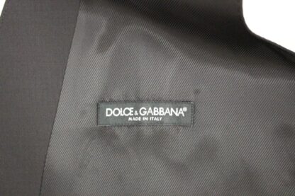 Dolce & Gabbana - Elegant Blue Wool Stretch Dress Vest